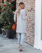 Abelle Pocketed Coat - Grey FLAW-001